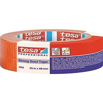 Abbildung von tesa Duct Tape STRONG 04662 00195 01 Orange (L x B) 25 m 48 mm 1 St. (04662 01)