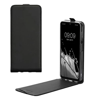Abbildung von kwmobile Schutzhülle kompatibel mit Samsung Galaxy A14 5G Hülle Handy Flip Case Handyhülle Schwarz