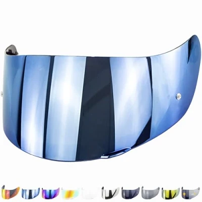 Abbildung von Everalo Kompatibel mit Agv K1 Visier K3sv K5 K5s K1s S4sv Horizon Skyline Strada Stealth sv Compact Helmvisier Aftermarket Pinlock Ready (Blau)