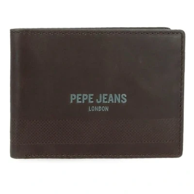 Abbildung von Pepe Jeans Deep. Horizontale Geldbörse mit Geldbörse, braun, 11,5 x 8 1 cm, Leder von Joumma Bags, Talla única, Münzfach