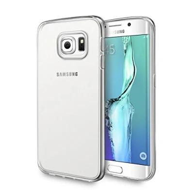 Abbildung von wortek Designer TPU Silikon Case für Samsung Galaxy S6 Edge+ Schutz Hülle Transparent (S6 Edge Plus 5,7&quot;)