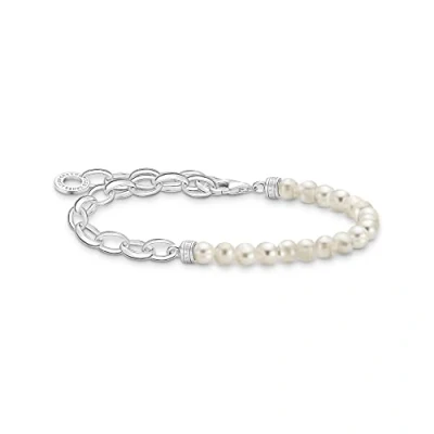 Abbildung von Thomas Sabo Armband mit blauen Perlen 925 Sterling Silber A2099 404 17 L14
