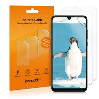 Abbildung von kwmobile 3X Displayschutzfolie kompatibel mit Huawei P30 Lite Folie klare Schutzfolien Set in transparent