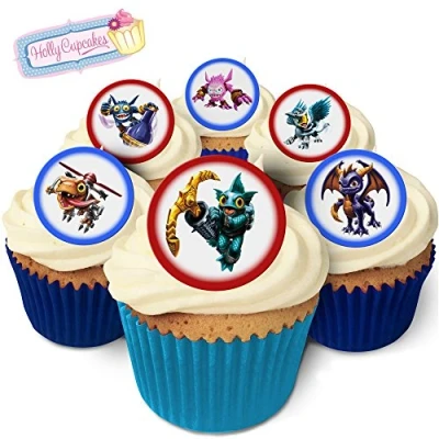 Abbildung von Holly Cupcakes 24 Wunderschöne essbare Kuchendekorationen: Skylanders