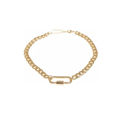Abbildung von Urban Classics Fastener Halskette, Herren, Größe: One Size, Gold