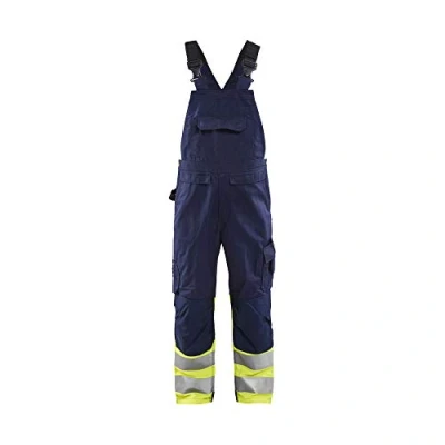 Abbildung von Blaklader 266218008933D84 High Vis Latzhose, Marineblau/Gelb, Größe D84