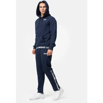 Abbildung von Lonsdale Normale Passform Crosspatrick Kapuzenpullover, Herren, Größe: Small, Navy white