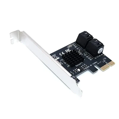 Abbildung von Computer District Controller Karte SATA 3 4 Ports III (Sata 3) PCIe 2.0 X1 (PCI E/PCI Express) Chipsatz Marvell 88SE9215 Low und High Profile