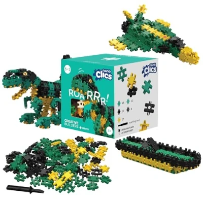 Abbildung von Nano Clics Creative Builders 125, Konstruktionsspielzeug für Kinder ab 8 Jahren, kreatives Lernspielzeug im 125 teiligen Set, Bausteine Mädchen und Jungen, Montessori STEM,dauerhaftes Spielzeug