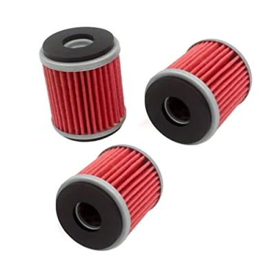 Abbildung von HURI 3x Ölfilter für WR 125 X (2009 2013), YZF R (2008 2013) # Hiflo HF141 / K&amp;N KN141 MF MF141