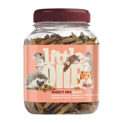 Abbildung von Little One Insektenmischung 75 g Ergänzungsfuttermittel für Hamster, Ratten, Mäuse, Rennmäuse, Igel und Zuckergleiter Zur Unterstützung des Wohlbefindens Proteinreich
