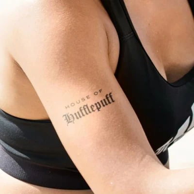 Abbildung von Harry Potter House of Hufflepuff Tattoo