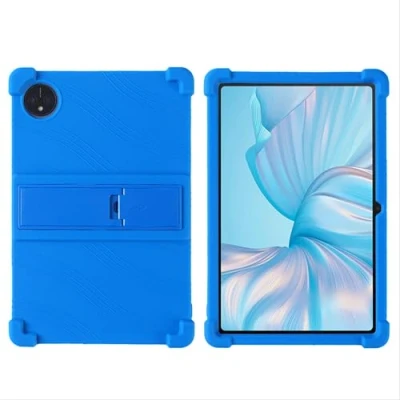 Abbildung von GIOPUEY Hülle Kompatibel mit Blackview TAB 80 Ständer Weiche TPU Silikon Schutzhülle Airbag Sturzschutz Case Dark Blue