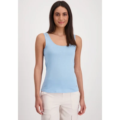 Abbildung von Monari Tanktop Top Basic Nietenträger Mit tiefem Rundhalsausschnitt