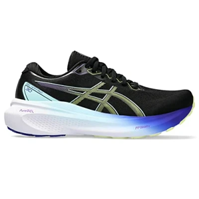 Abbildung von Asics Gelkayano 30 Laufschuh Straße, Damen, Größe: 39, Black/glow yellow Schuhe