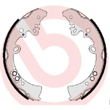 Abbildung von BREMBO S 83 550 Bremsbacken 295 62 TOYOTA: Hilux 3 Pick up, VIII Pickup