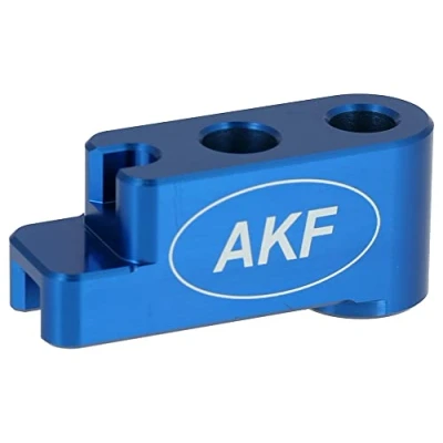 Abbildung von AKF CNC Distanzstück, Bremsgegenhalter Nabe hinten, Blau eloxiert für Simson S51, S50, SR50, Schwalbe KR51, SR4