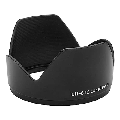 Abbildung von vhbw Kunststoff Gegenlichtblende Streulichtblende Sonnenblende 58mm schwarz kompatibel mit Objektiv Ersatz für Olympus LH 61C