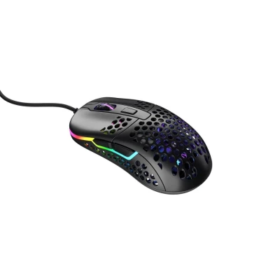 Abbildung von Xtrfy M42 RGB, Ultraleichte Kabelgebundene Gaming Maus, Hochmoderner Pixart 3389 Sensor, Modulares Gehäuse (2 Größen inkl.), RGB Beleuchtung, Black Edition
