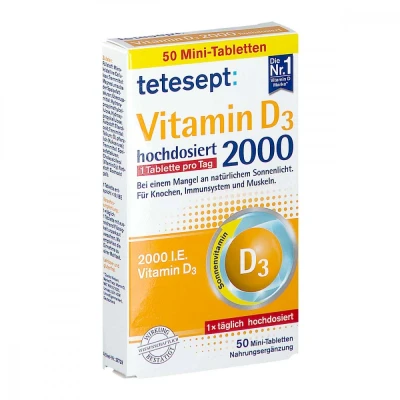 Abbildung von Tetesept Vitamin D3 2.000 Filmtabletten