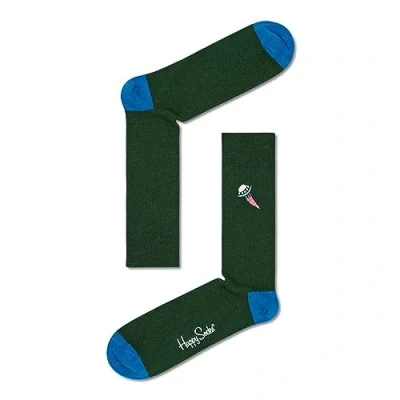 Abbildung von Happy Socks Unisex Ribbed Embroidery UFO Bedruckte Socken, bunt, 41 46