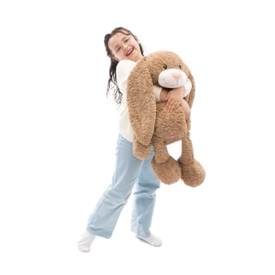 Abbildung von NICI Kuscheltier Hase Lopino 70cm braun Weiches Plüschtier niedliches Stofftier zum Kuscheln &amp; Spielen tolle Geschenkidee für Kinder Erwachsene 62326