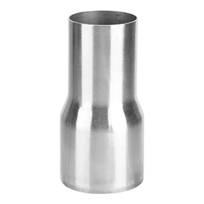 Abbildung von Auspuffrohradapter, Universal Edelstahl Auspuffrohranschlussrohradapter Reduzierstück Modifiziertes Teil(51 63MM)