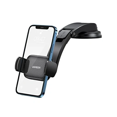 Abbildung von UGREEN Kfz Handyhalterung mit Saugnapf, sehr klebrig, für Windschutzscheibe/Armaturenbrett, tragbar, kompatibel iPhone 14 Pro Max 13 12 11 Galaxy S22 S21 Ultra Note20
