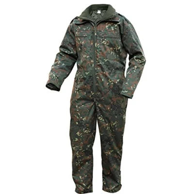 Abbildung von Brandit Panzerkombi Einteiler Winter Overall incl. herausnehmbarem Thermo Unterziehkombi, Gr.XL, fleckarn