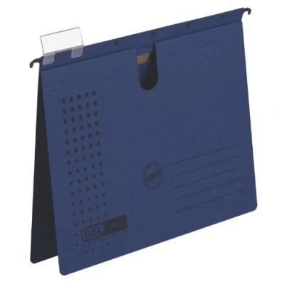 Abbildung von ELBA Hängehefter chic für A4, aus Karton, dunkelblau, 5er Pack