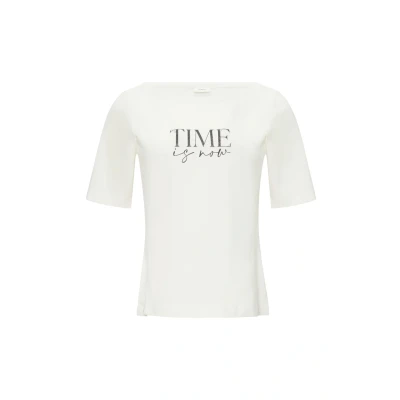 Abbildung von s.Oliver Black Label MIT Statement Tshirt print, Damen, Größe: 34, Ecru