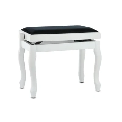 Abbildung von GEWA 130340 Piano Bench Deluxe Classic White Matt