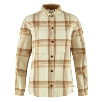 Abbildung von Fjällräven Singi Flannel Overshirt W Hemdbluse, Damen, Größe: Large, Chalk white dune beige