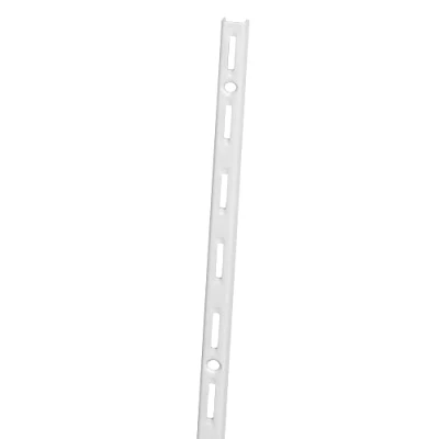 Abbildung von ib style® 2 Stück Wandschiene Single Einreihiges System 6 Abmessungen 4 Farben L 100 cm Weiss für Regalträger Regalsystem Winkel Regalhalter Regalwinkel