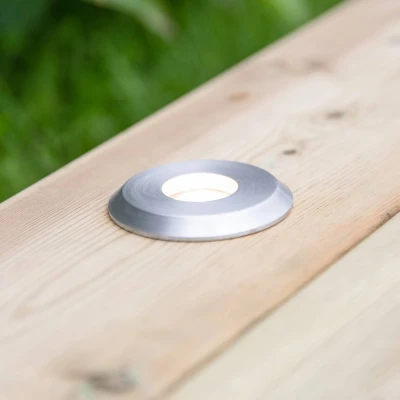 Abbildung von Garden 24 Decklight, silber, Licht oben, 0,8W