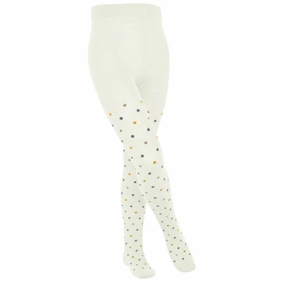 Abbildung von Falke Multidot Strumpfhose Off white für Kinder, Größe: 110/116,