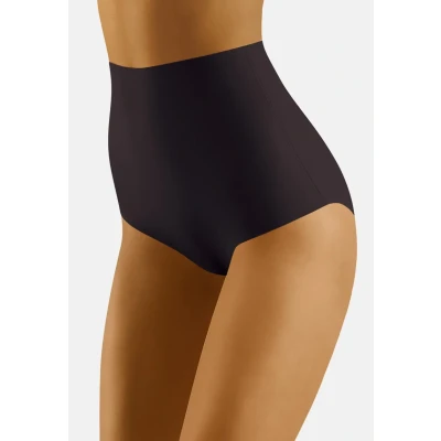 Abbildung von Wolbar Dame Slip Hoher Bund Shapewear Klassisch Nahtlos Unterhose WB441, Schwarz,L