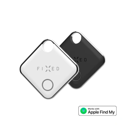 Abbildung von Fixed Tag Bluetooth Tracker für iOS 2 Pack Schwarz / Weiß Bunt