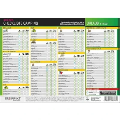 Abbildung von Checkliste Camping: Checklisten für den Urlaub im Zelt, Wohnwagen oder mit dem Wohnmobil