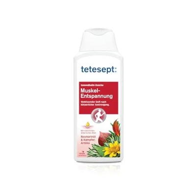 Abbildung von tetesept · Muskel Entspannung Dusche Belebt Und Löst Verspannungen Bei Gelenksbeschwerden Sportlicher Belastung Intensiver Duft Durch Natürliche Wirkstoffe 1x 250ml