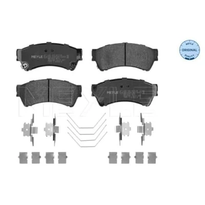 Abbildung von MEYLE 025 245 8217/W Bremsbelagsatz ORIGINAL Quality Vorderachse mit akustischer Verschleißwarnung Anti Quietsch Blech MAZDA: 6 Sport