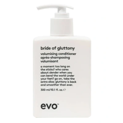 Abbildung von EVO bride of gluttony volumising conditioner, Volumen für alle Haartypen, speziell feines Haar, verleiht Geschmeidigkeit und Glanz, reduziert Frizz, vegan, ohne Sulfate, 300 ml