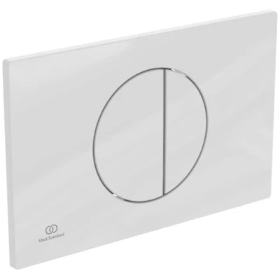 Abbildung von Ideal Standard OLEAS weiß mechanische Betätigungsplatte 230 x 7,5 150 mm für Unterputzspülkasten #616893100
