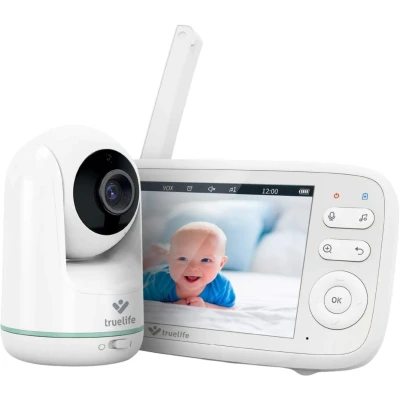 Abbildung von TrueLife Video Babyphone NannyCam R5, Babyphone, großes 5&quot; LCD Display, Packung Set, 2 tlg., Babyeinheit, Elterneinheit, Vertikales und horizontales Drehen, Klares Bild in 720p