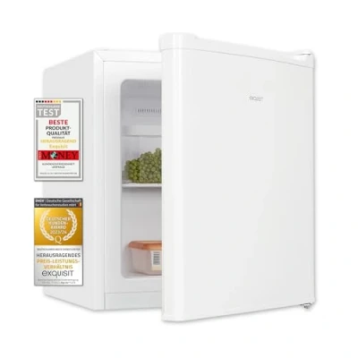 Abbildung von Exquisit Mini Gefrierschrank, Gefrierschrank klein, 33 Liter, 4 Sterne Gefrierfach, Kompakt, Temperaturregelung, GB505 040E weiss