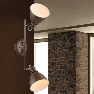 Abbildung von Lighting GIORGIO Strahler Metall rostfarben, 2x E14