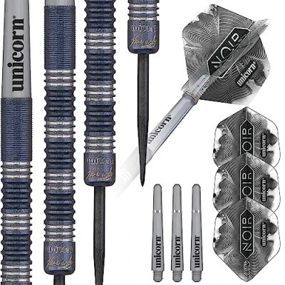 Abbildung von Unicorn Schwarz NoirJames WadeDartpfeile mit Stahlspitze, 20 g