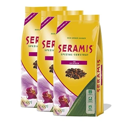 Abbildung von Seramis Blumenerde Spezial Substrat für Orchideen, Premium Pflanzengranulat, 7l