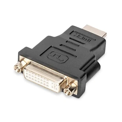 Abbildung von DIGITUS HDMI Grafik Adapter, Typ A zu DVI I (24+5), Full HD 60Hz, 1920 x 1200 Pixel, Schwarz