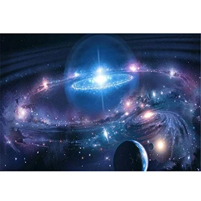 Abbildung von Yingxin34 Puzzle 3000 Teile+3000 Teile Galaxien im Weltraum Erwachsene Kinder Familie Geschicklichkeitsspiel 48.03x31.88 Zoll (122 x 81cm)
